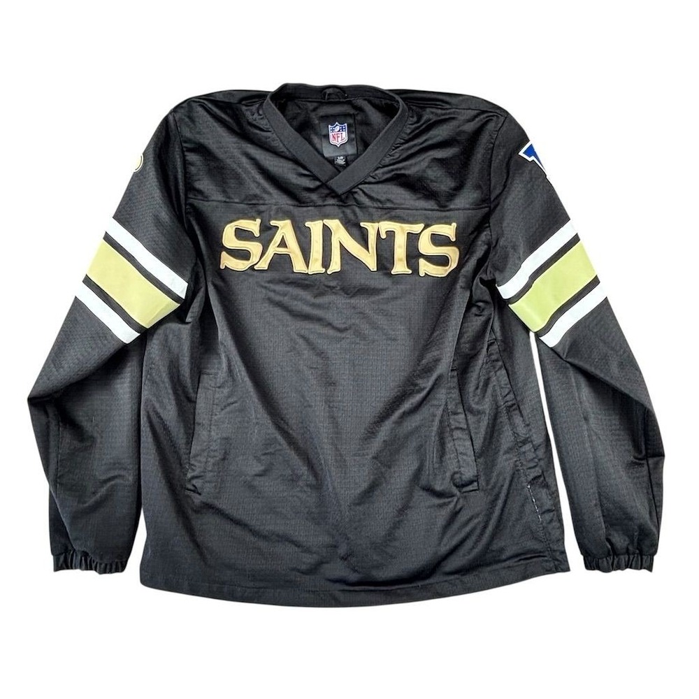 New‎ Orleans Saints NFL Black Pullover Jersey Unisex Adult Size L